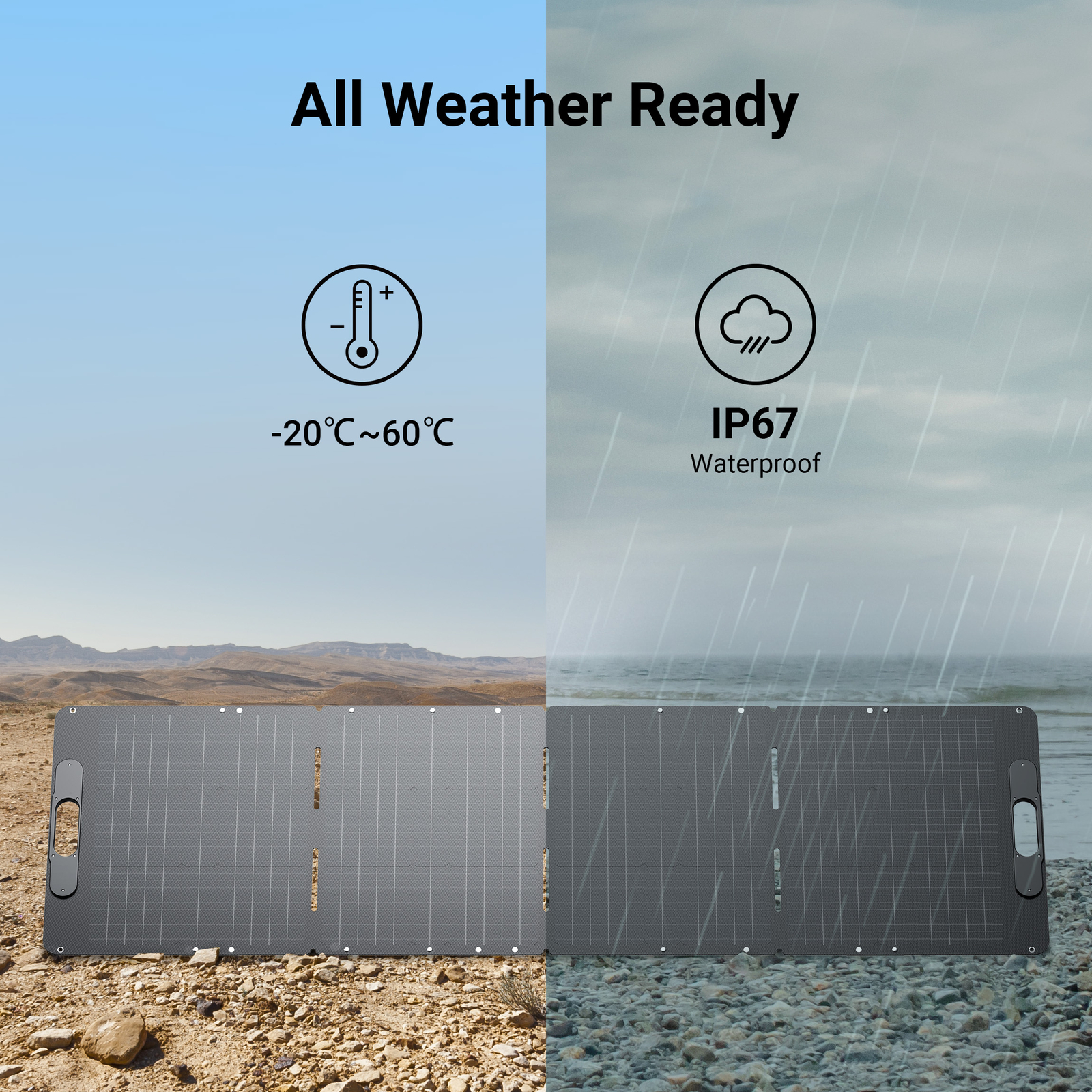 Dabbsson Power Station 2400W LiFePO4 Battery w/ 210W Folding Solar Panel Kits
