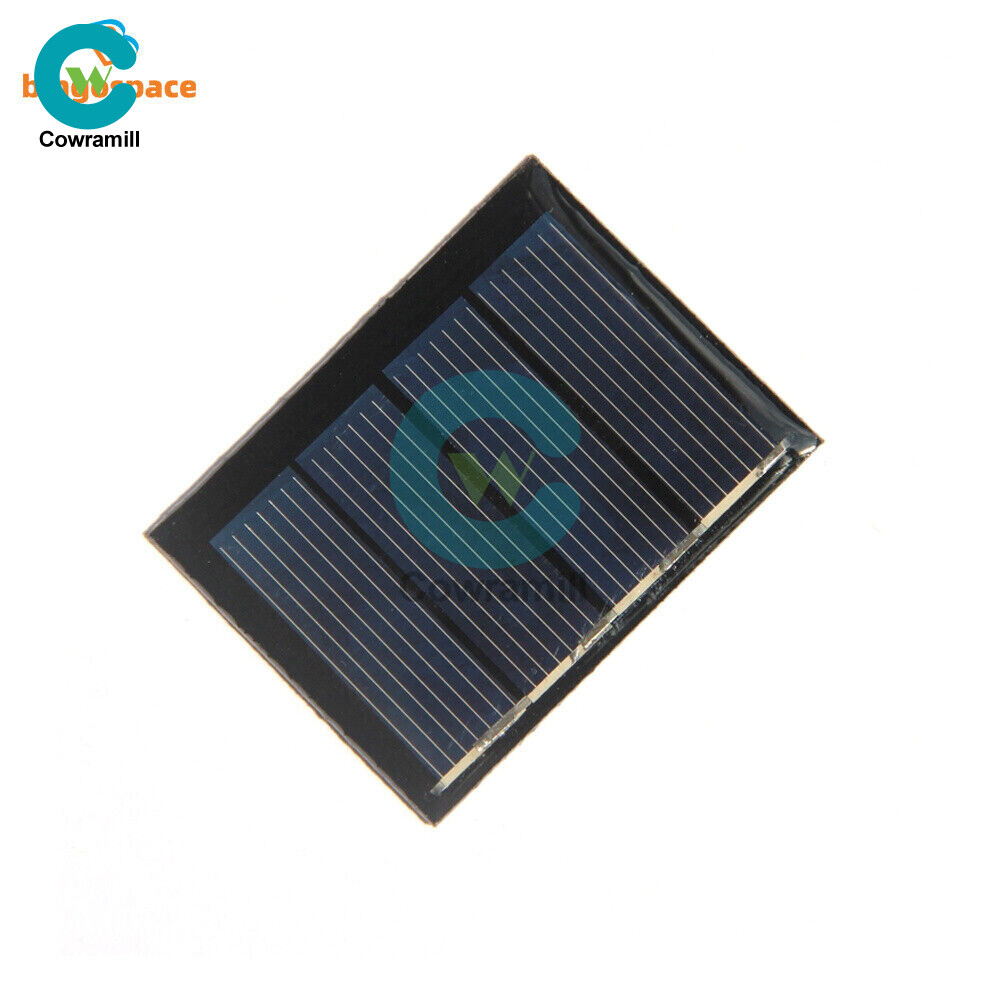 2V/5V/6V/12V Monocrystalline Solar Panel Module For Motor Toys Lawn Lamp New