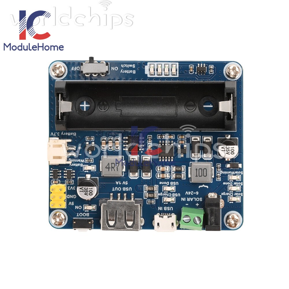 Power Manager Module for 6V~24V Solar Panel Support MPPT USB Battery Charging