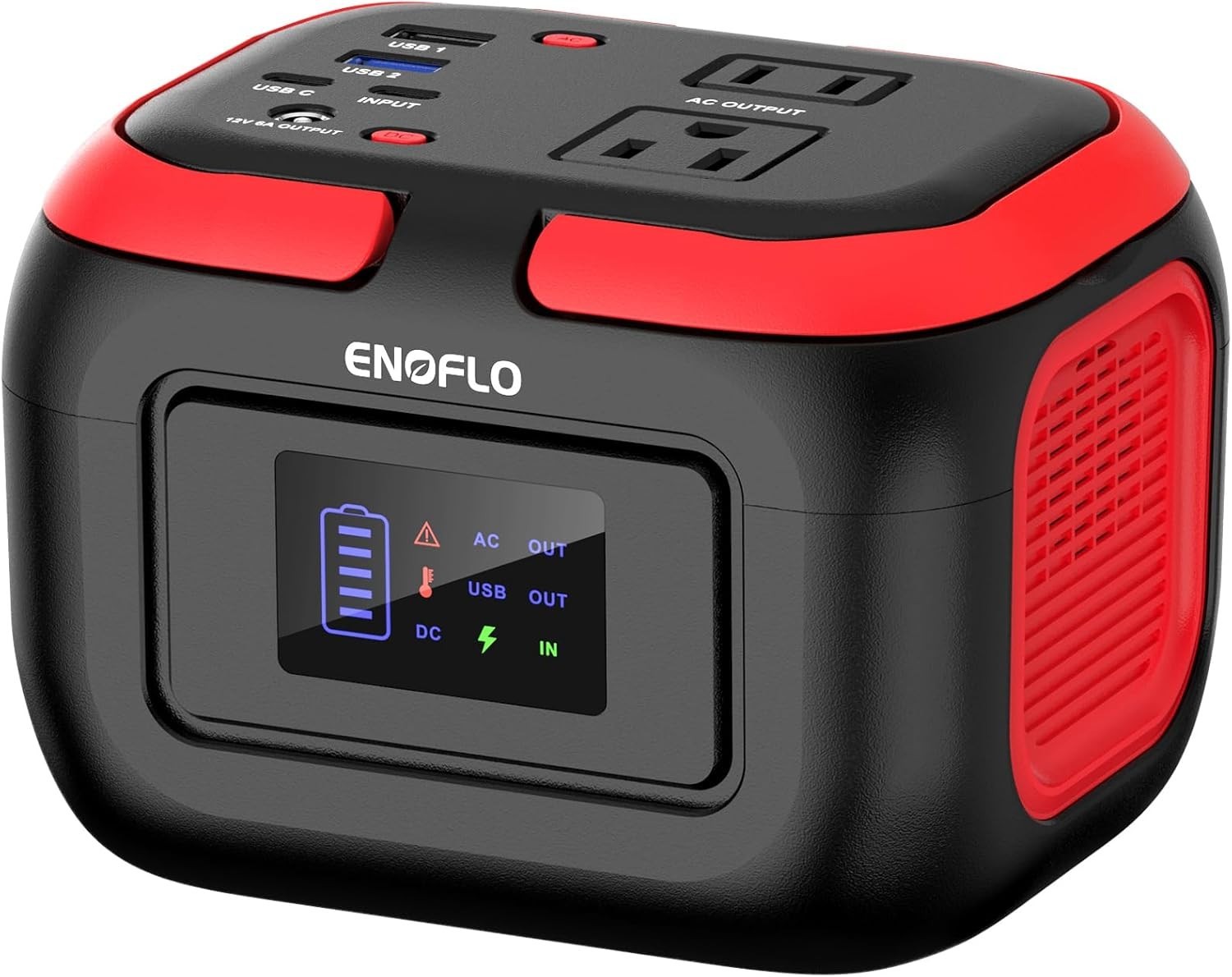 ENOFLO Portable Power Station, 97.68Wh Solar Generator, Lithium Battery Power.