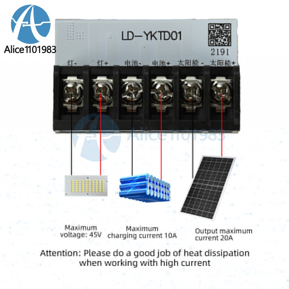DC3-24V LED Automatic Solar Light Driver Control Board Solar Charging Controller