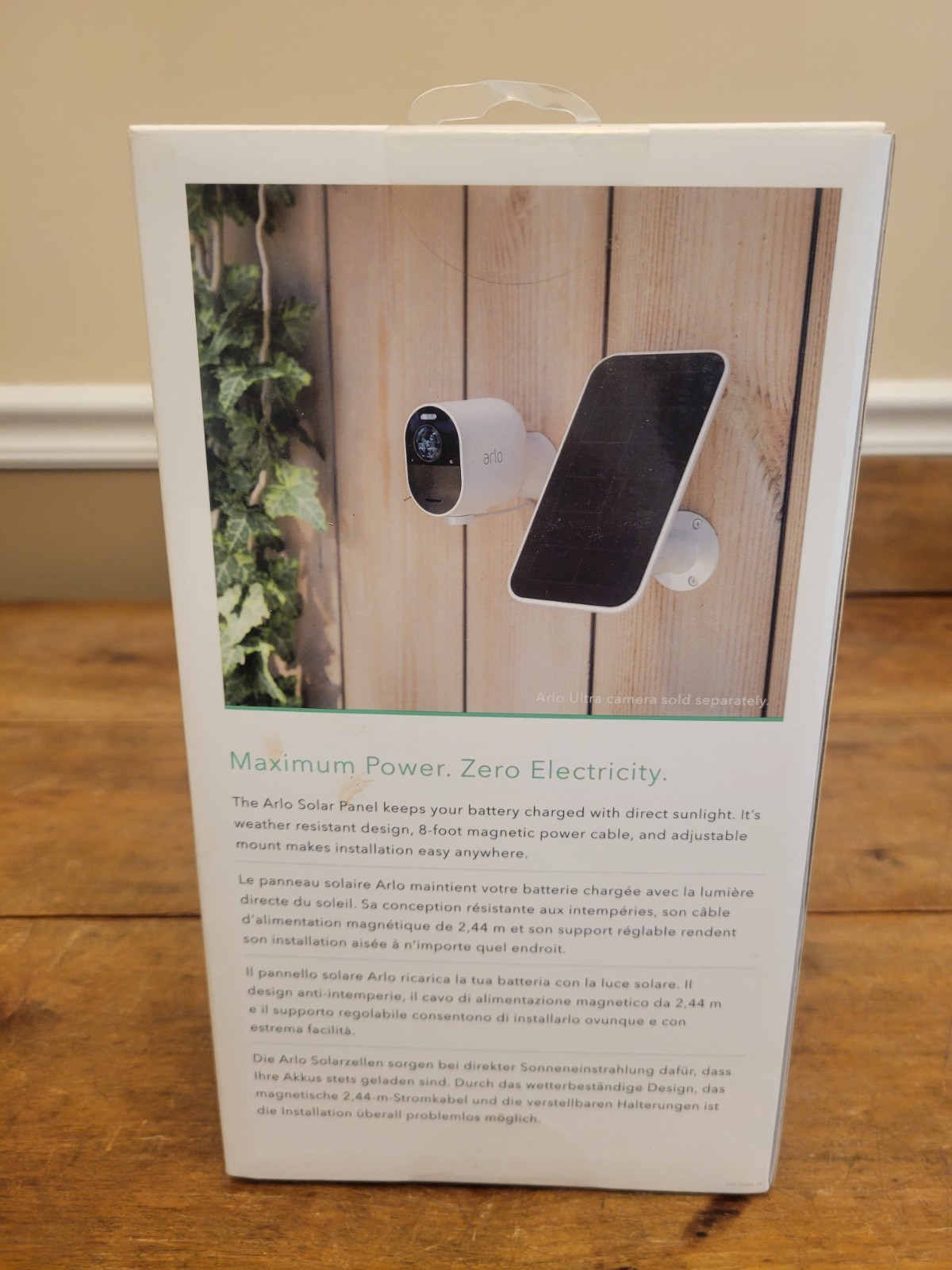 Arlo Solar Panel Charger for Ultra/Pro 3 & Floodlight Cameras (Factory Sealed)