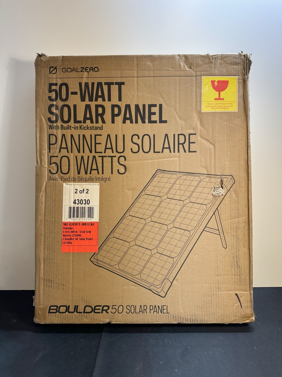 Goal Zero Boulder 50 Solar Panel Brand New 50 W
