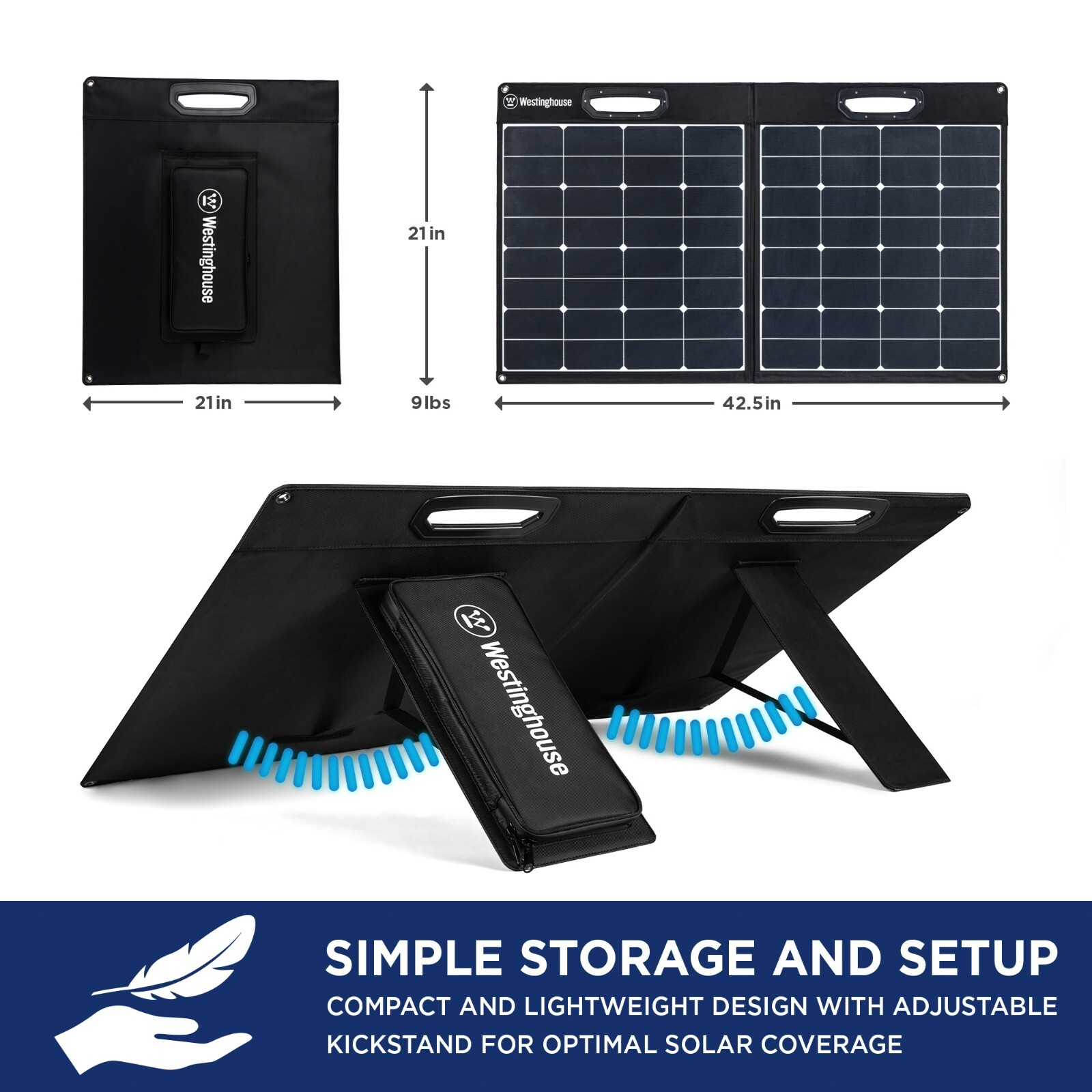 Westinghouse Open Box WSolar100p 100w Solar Panel with Power Cord