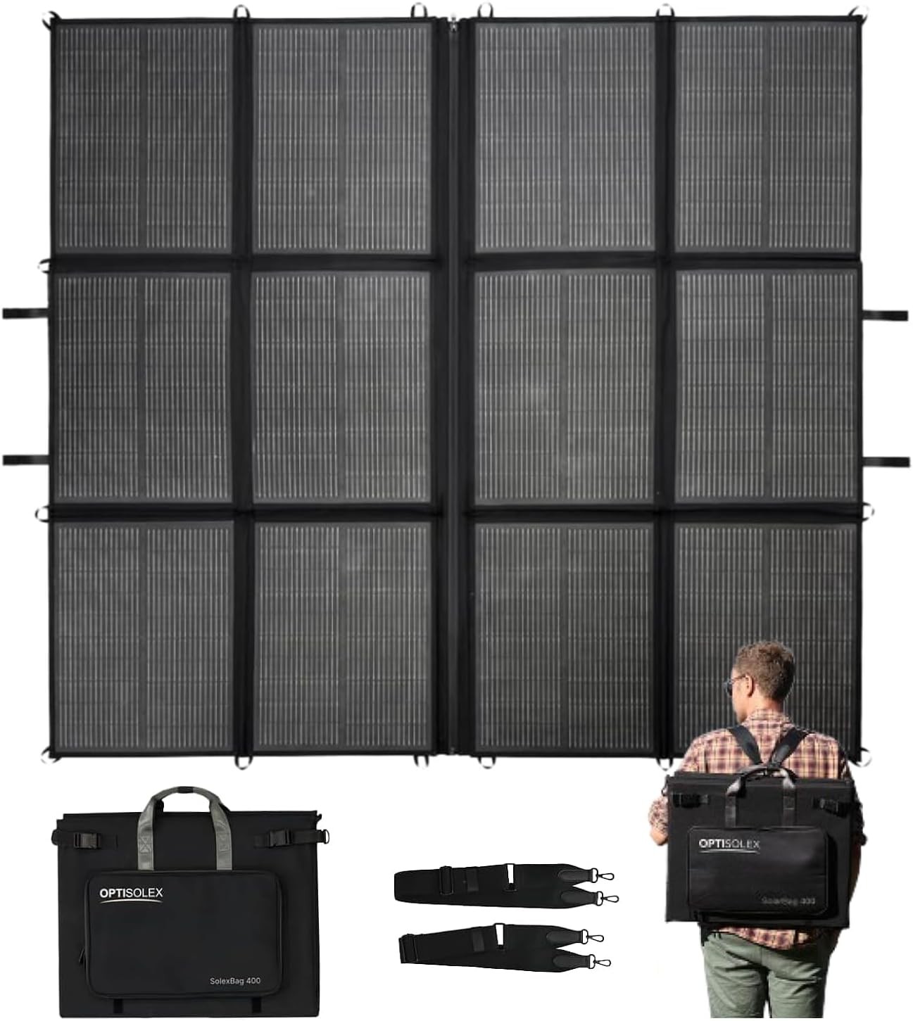 440W Foldable Solar Panel 2x220W Portable 25% Efficient
