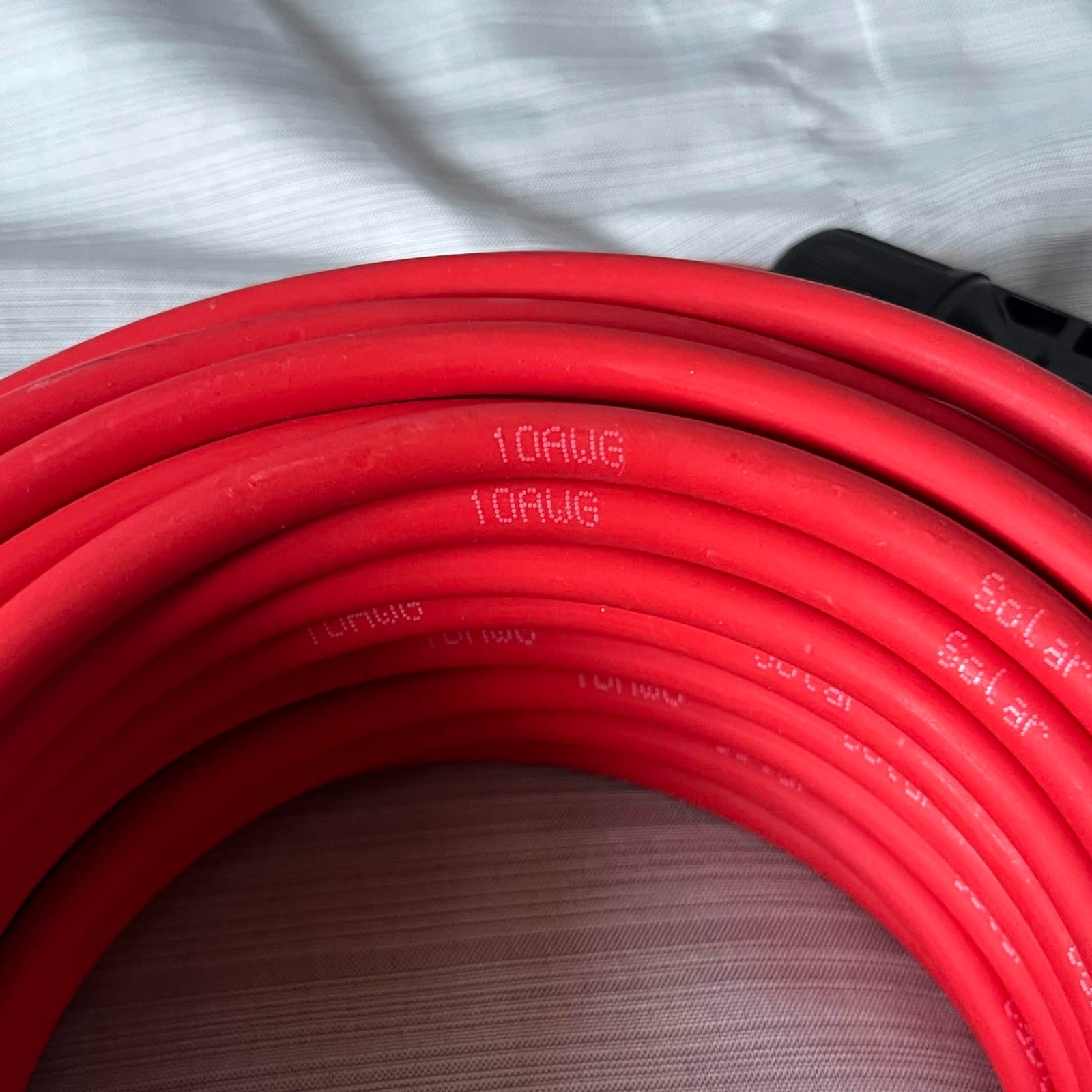 Solar Panel Extension Cables – 10 AWG, 50 ft with Waterproof Connectors
