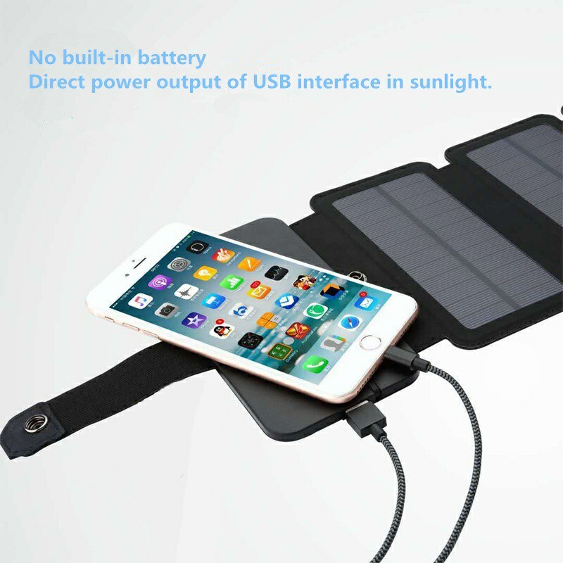 Folding Solar Panel – USB Phone & Power Bank Charger, Camping, Backpacking