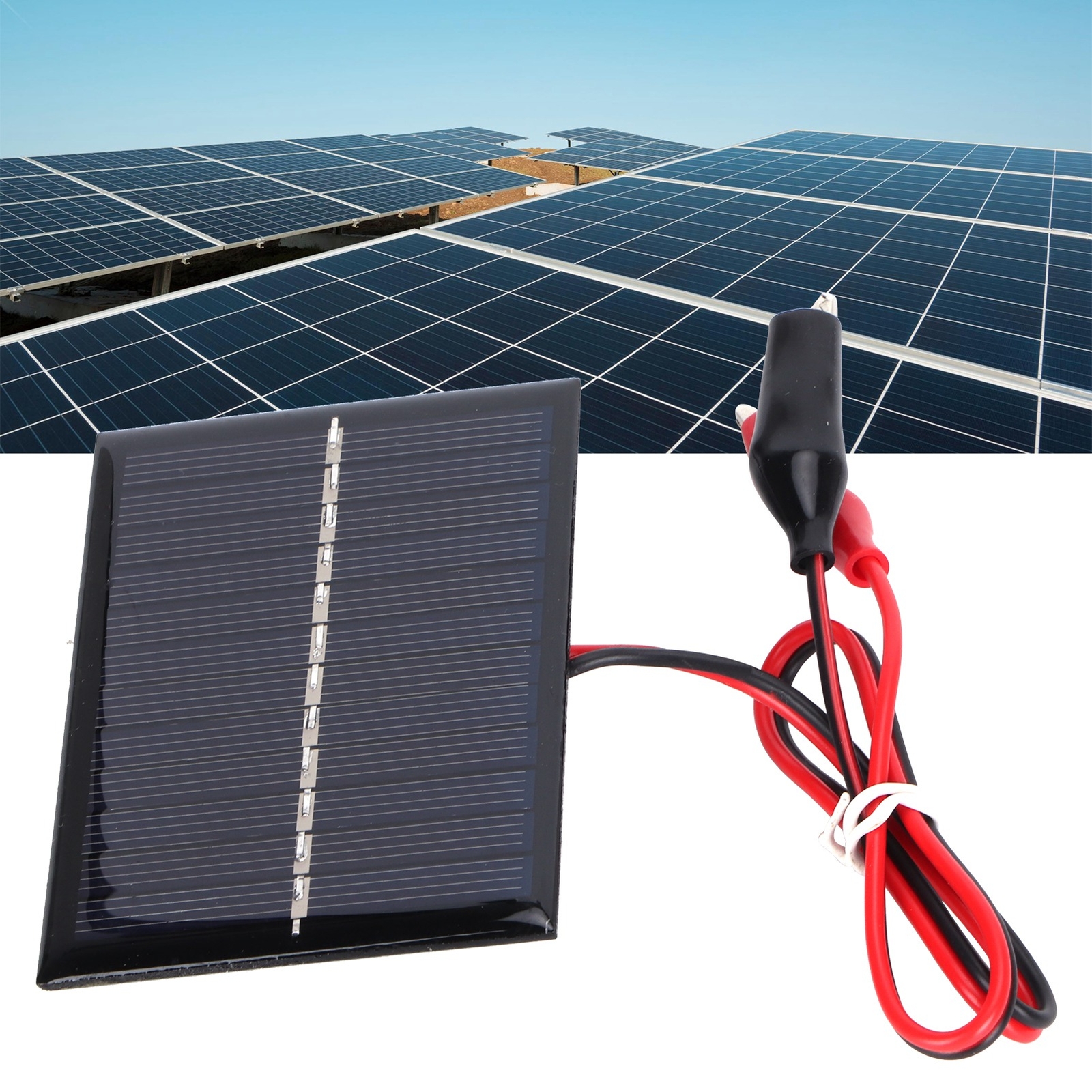 0.6W 6V Solar Panel Module Polysilicon Solar Charger For Toys Lights 3.7V AC