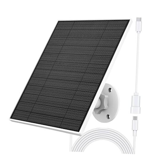 Solar Panel for Eufy Camera, 5W Solar Panel Compatible with Eufycam 3/3C/2/2 1