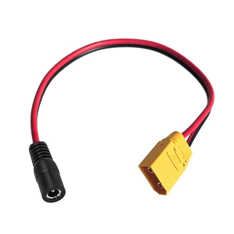XT90 to 5.5 x 2.1mm Female Power Cable, 14AWG Charging Wire Use