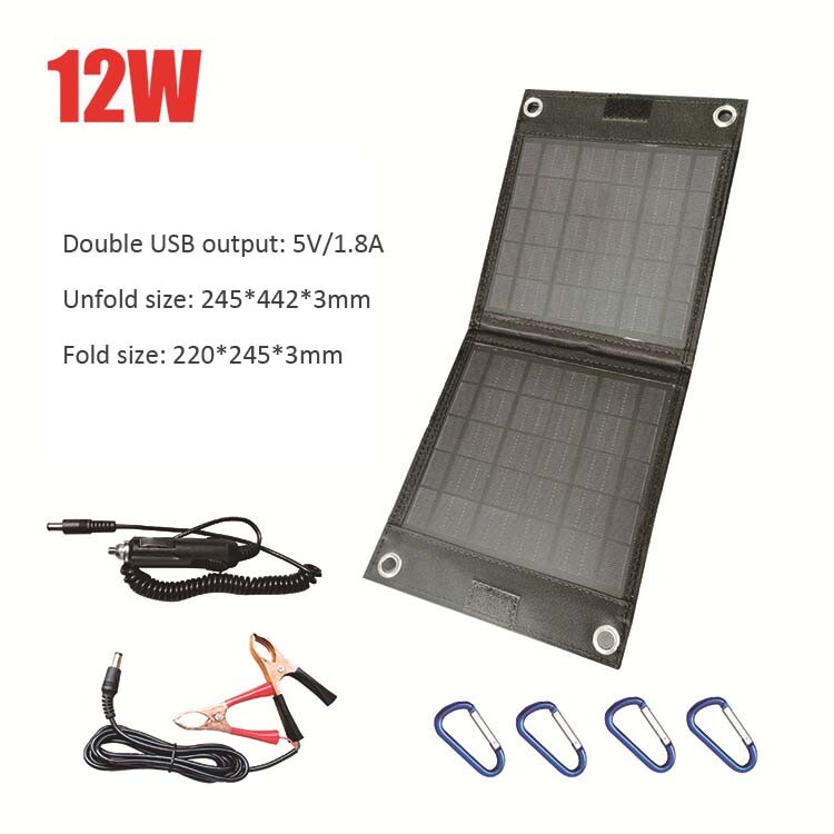 Portable Foldable Solar Panel Charger Power Supply USB DC For Phone Laptop Drone