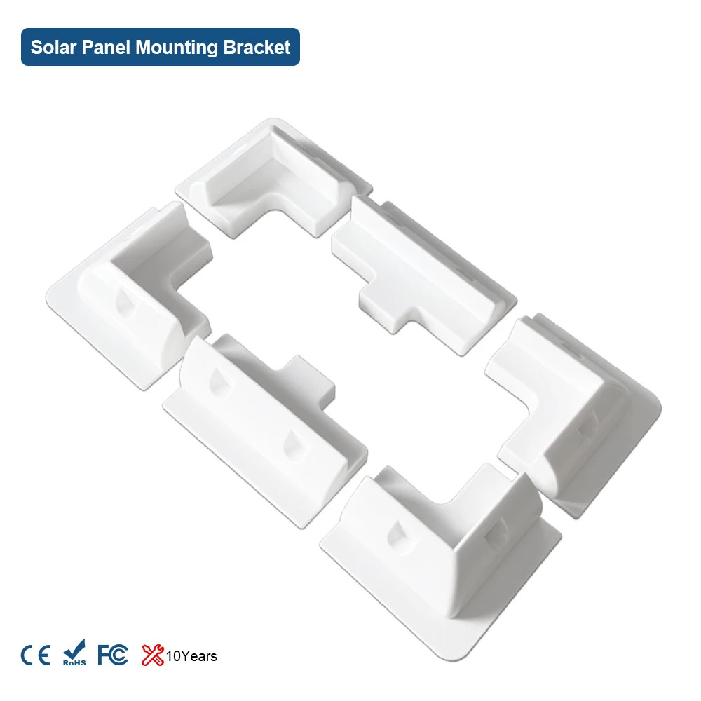 Caravan Solar Panel Mounting Bracket Kits with IP68 Car Cable Junction Box ABS F