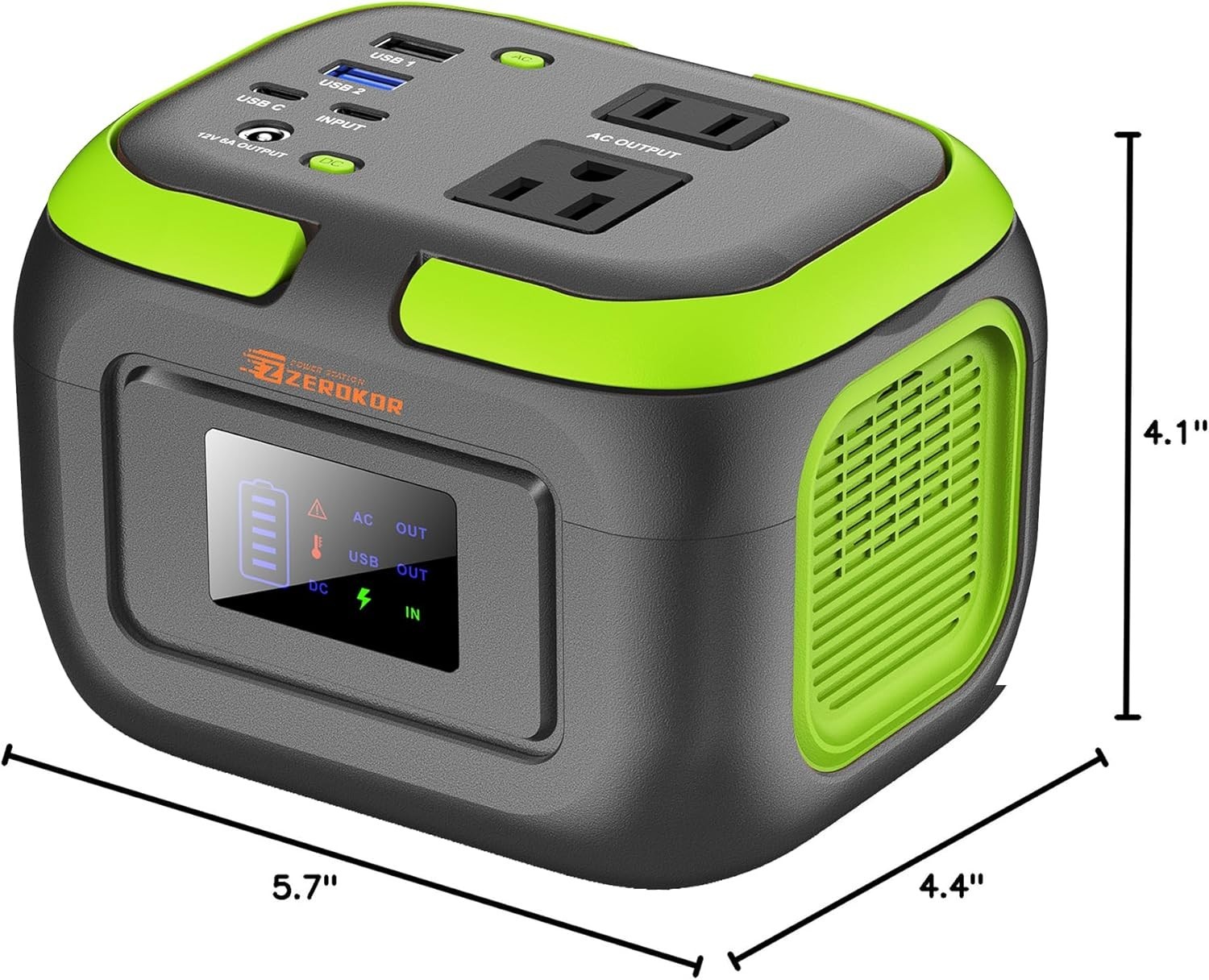 Lightweight 120W Portable Power Station – Solar Battery Backup for Camping