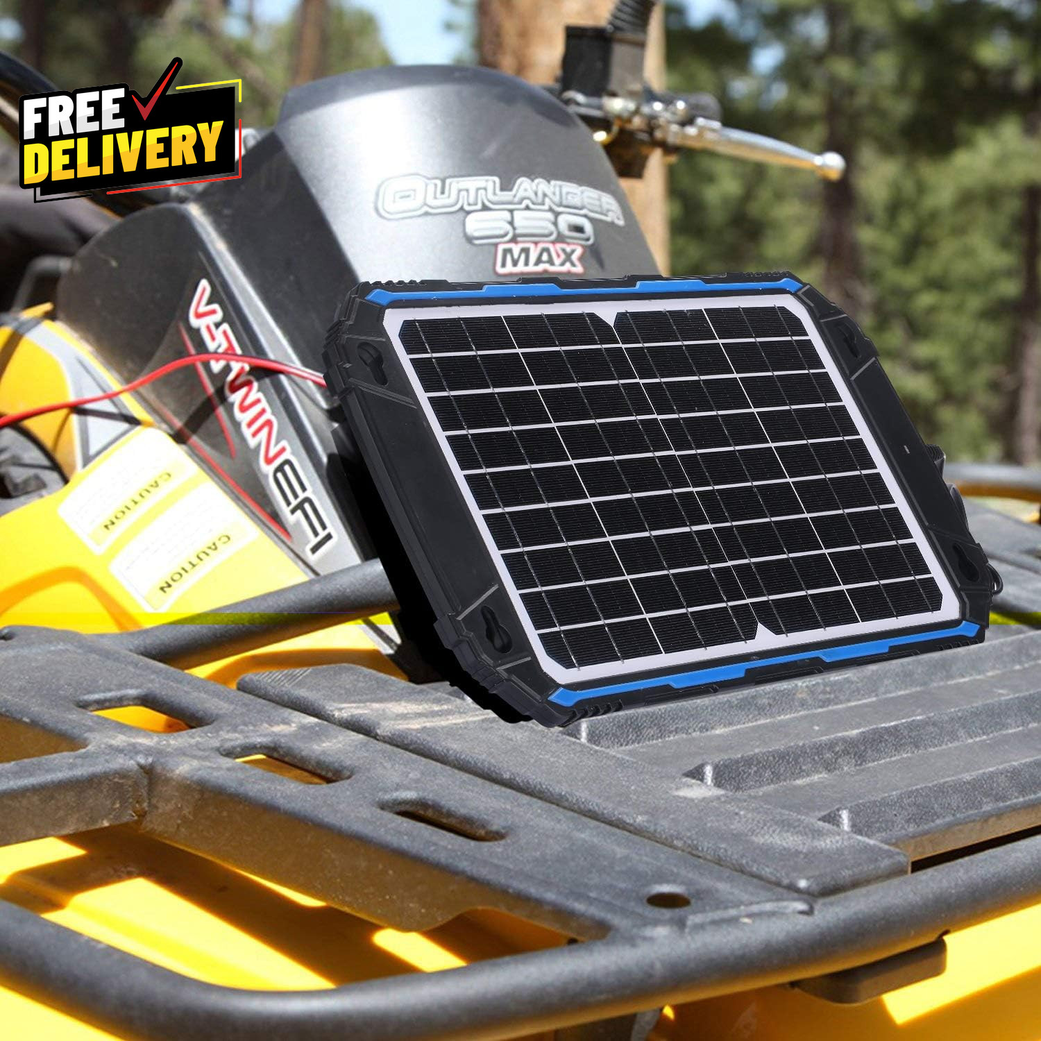 Waterproof 12W 12V Solar Battery Charger & Maintainer Pro Built-In Ultrasmart…