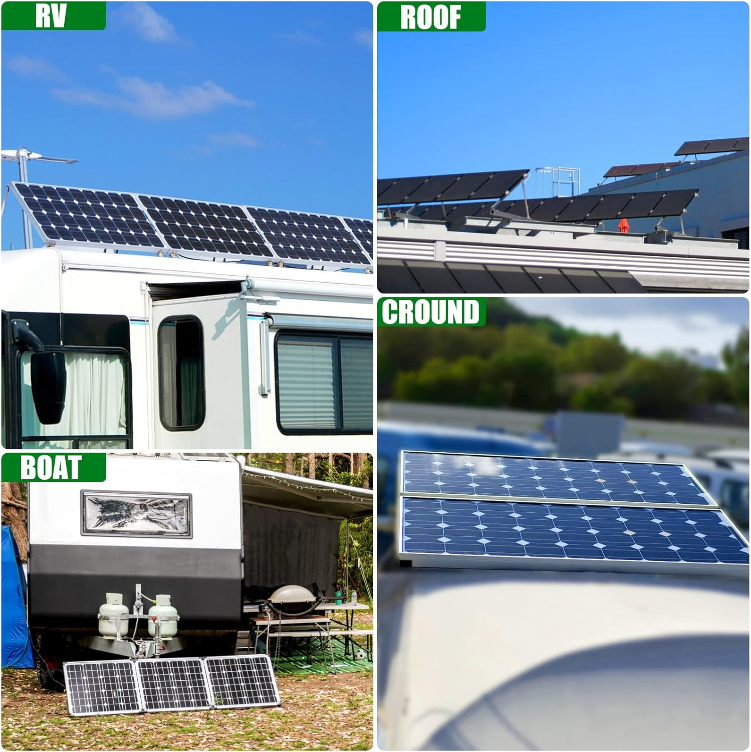 Adjustable Solar Panel Mounting Brackets – 2 Sets 45 Inch Durable Tilt Solar Pan