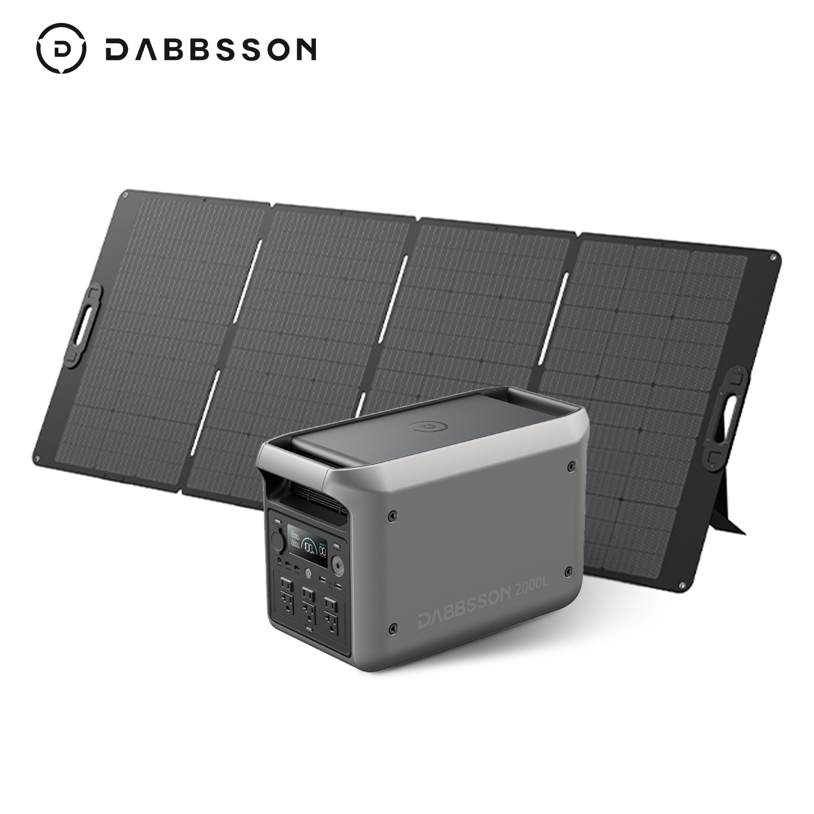 🔥Dabbsson 2200W Solar Generator 2048Wh Portable Power Station &420W Solar Panel