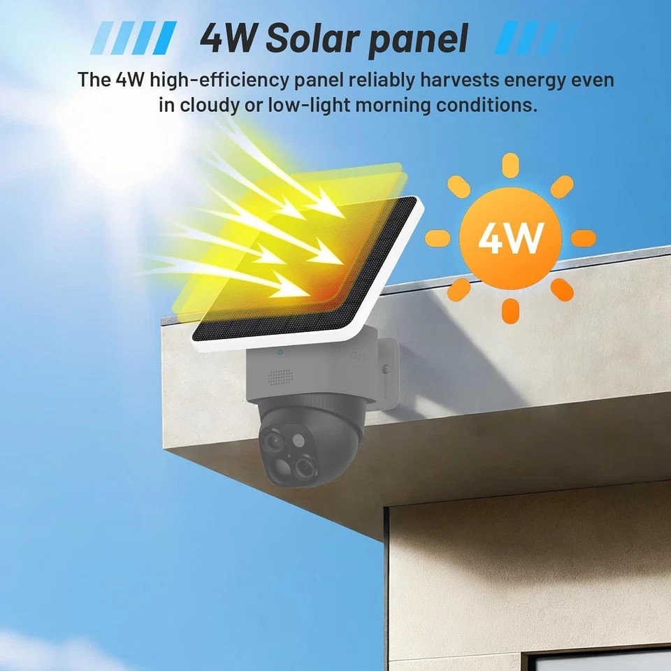 4W Solar Panel Compatible with Eufy Security Solocam S340,Replace the Original