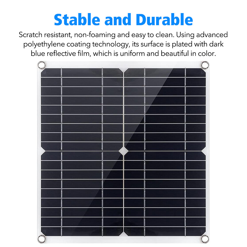 400 Watts Solar Panel Kit 100A 12V Battery Charger w/ Controller Caravan Boat US