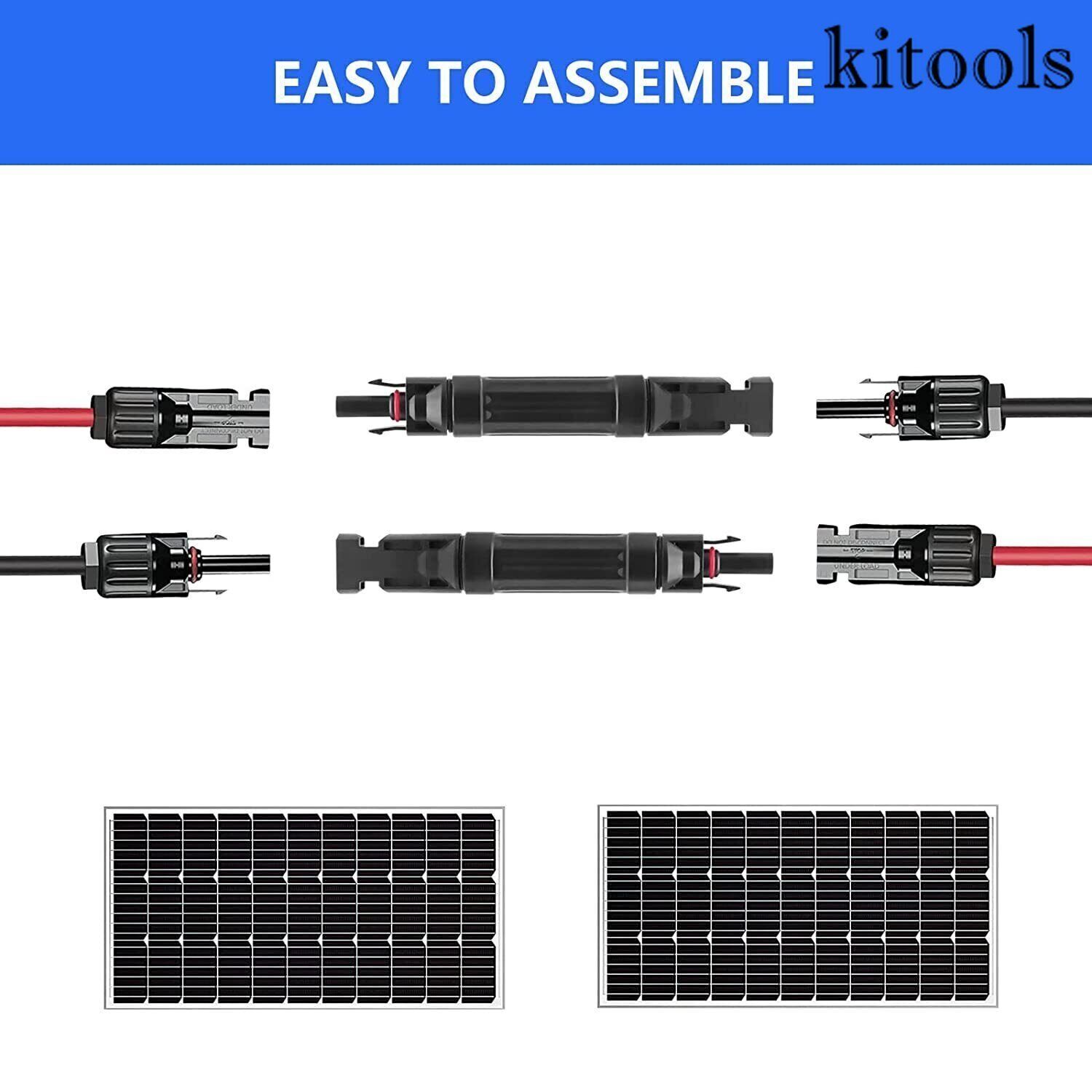 10PCS Solar Fuses Holder Inline Waterproof Solar Fuse Connector for Solar Panel