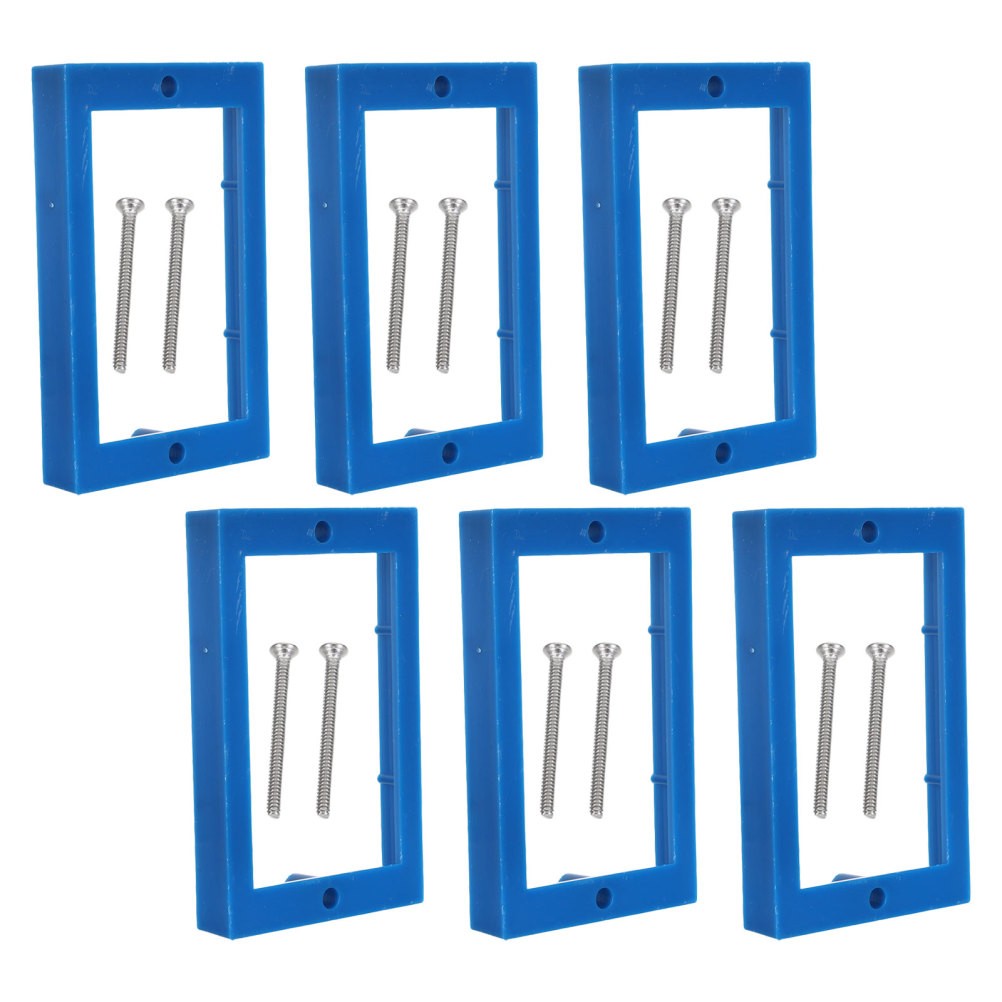 6 Pcs Outlet Box Extender Plastic Electrical Extension Accessory for Switches