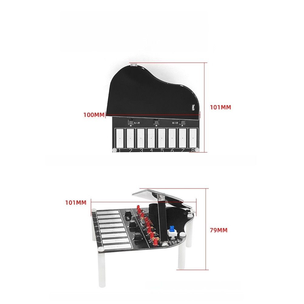 STEM Learning Kit Electronic Piano for Soldering and Circuit Board Projects