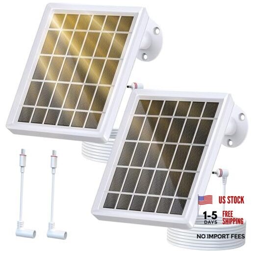 Solar Panel Charger for Ring Camera，Spotlight Cam Plus/Pro and Stick Up Cam