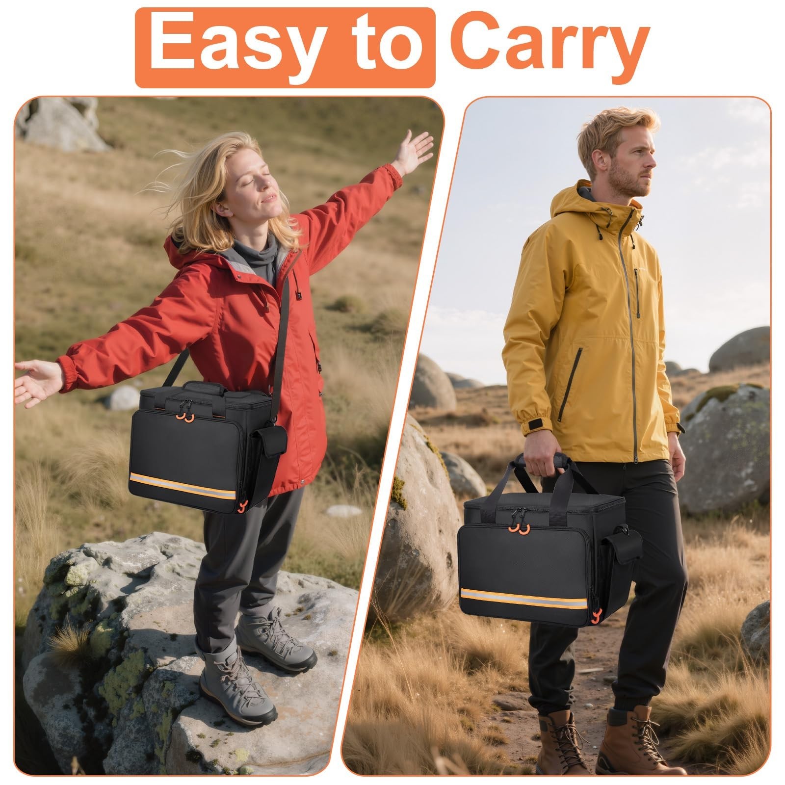 Portable Station Bag for Jackery Explorer 1000 V2/1000 – Water-Resistant, Non-Sl