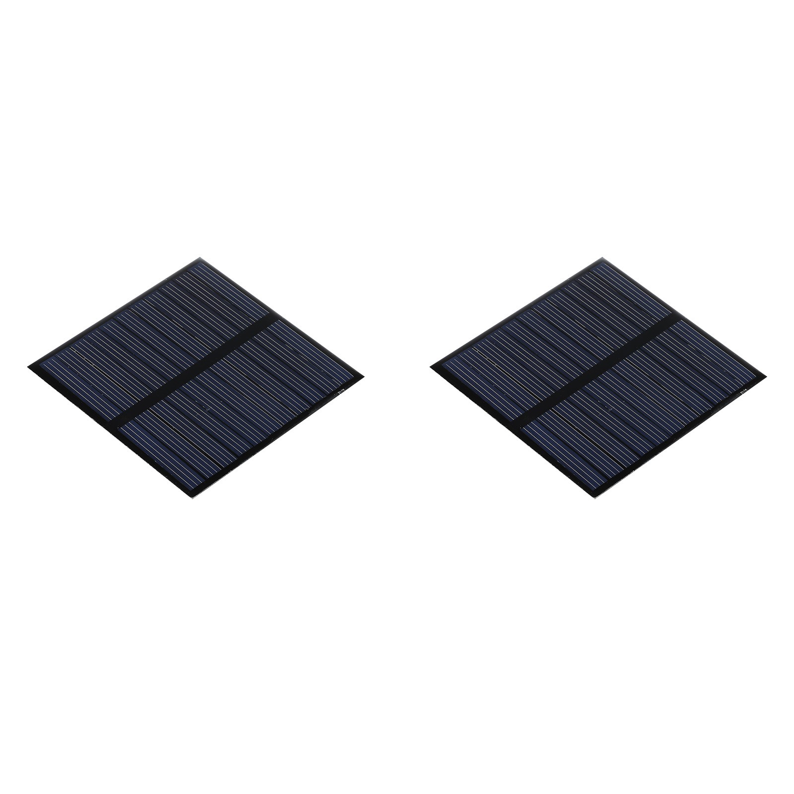 2 x Mini Solar Panel Cell 5.5V 110mA 0.605W 70mm x 70mm for DIY Project