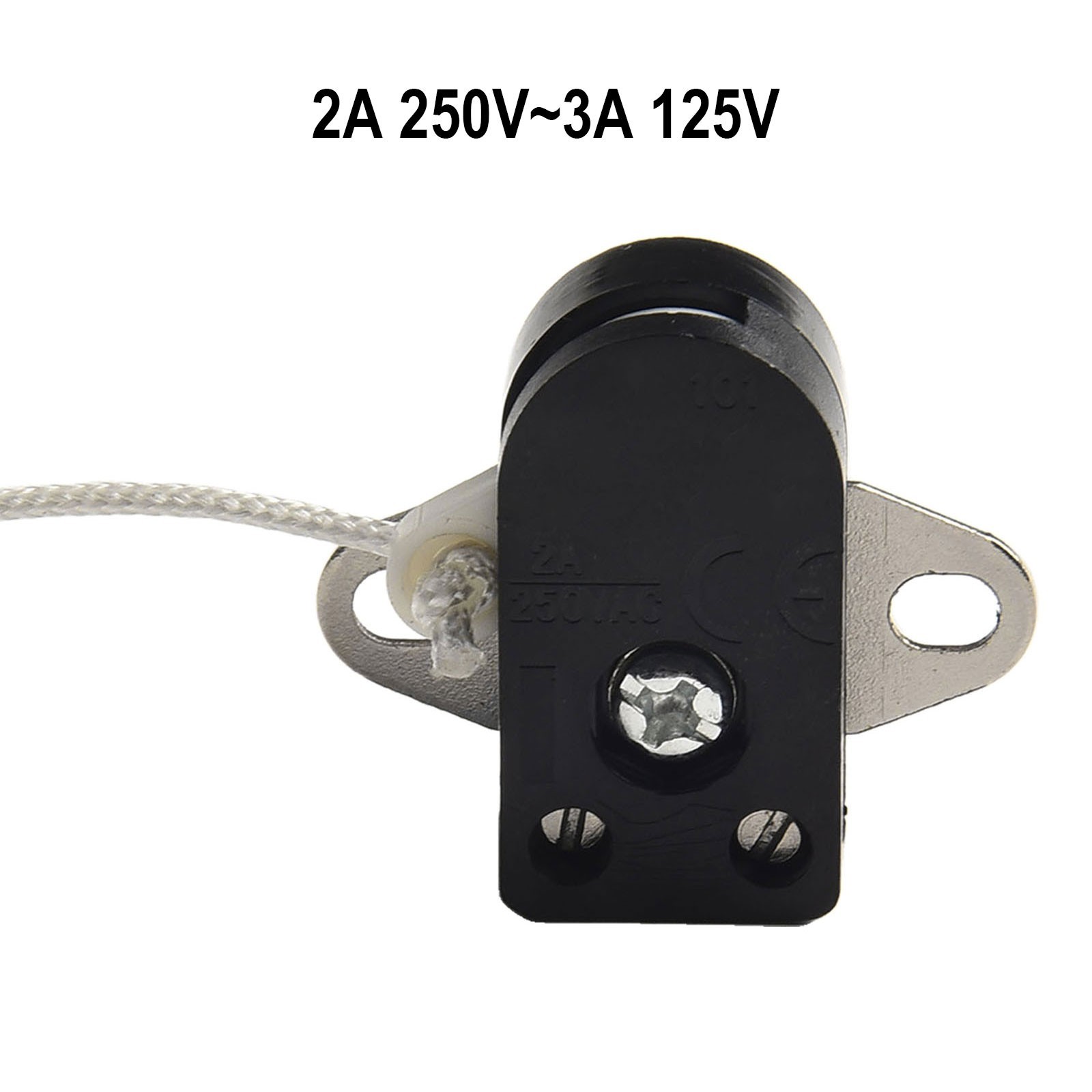 250V Voltage Wall Light Switch Pull Cord Switch Rotating Pull Switch 2A Current