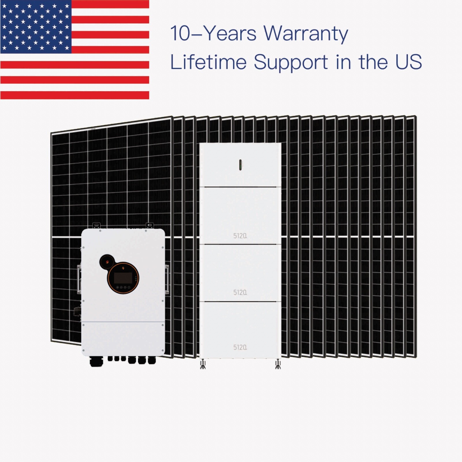 Solar power system complete kit Solar lithium battery power station ready to use