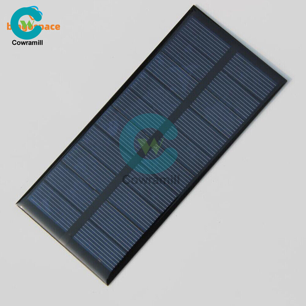 2V/5V/6V/12V Monocrystalline Solar Panel Module For Motor Toys Lawn Lamp New