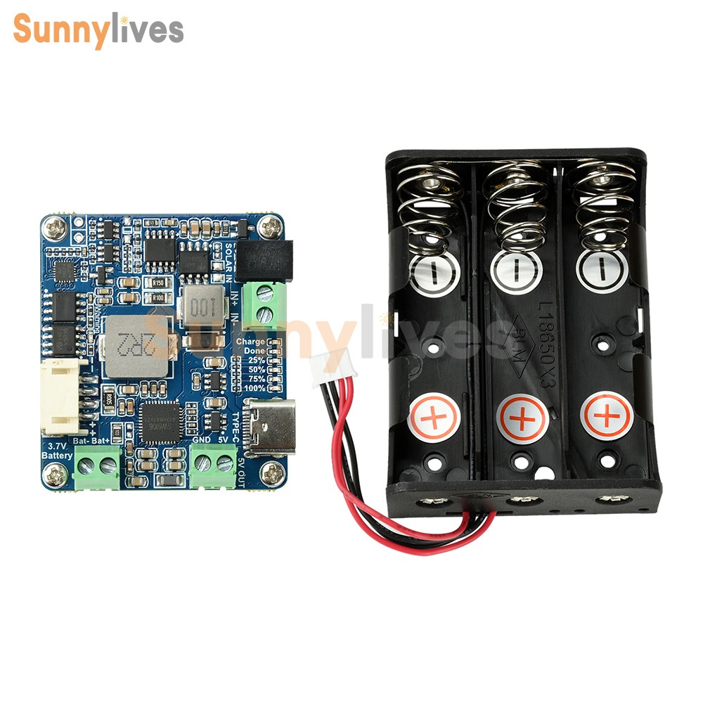 6-24V Solar Panel Power Management Module 5V 3A Supports MPPT, PD QC FCP SFCP
