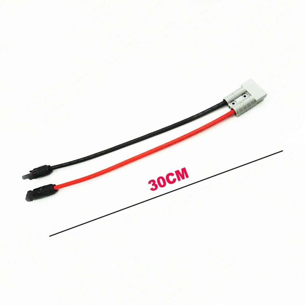 50 AMP Anderson Plug to Solar Panel Cable Y Adaptor Connector 30cm 6mm²