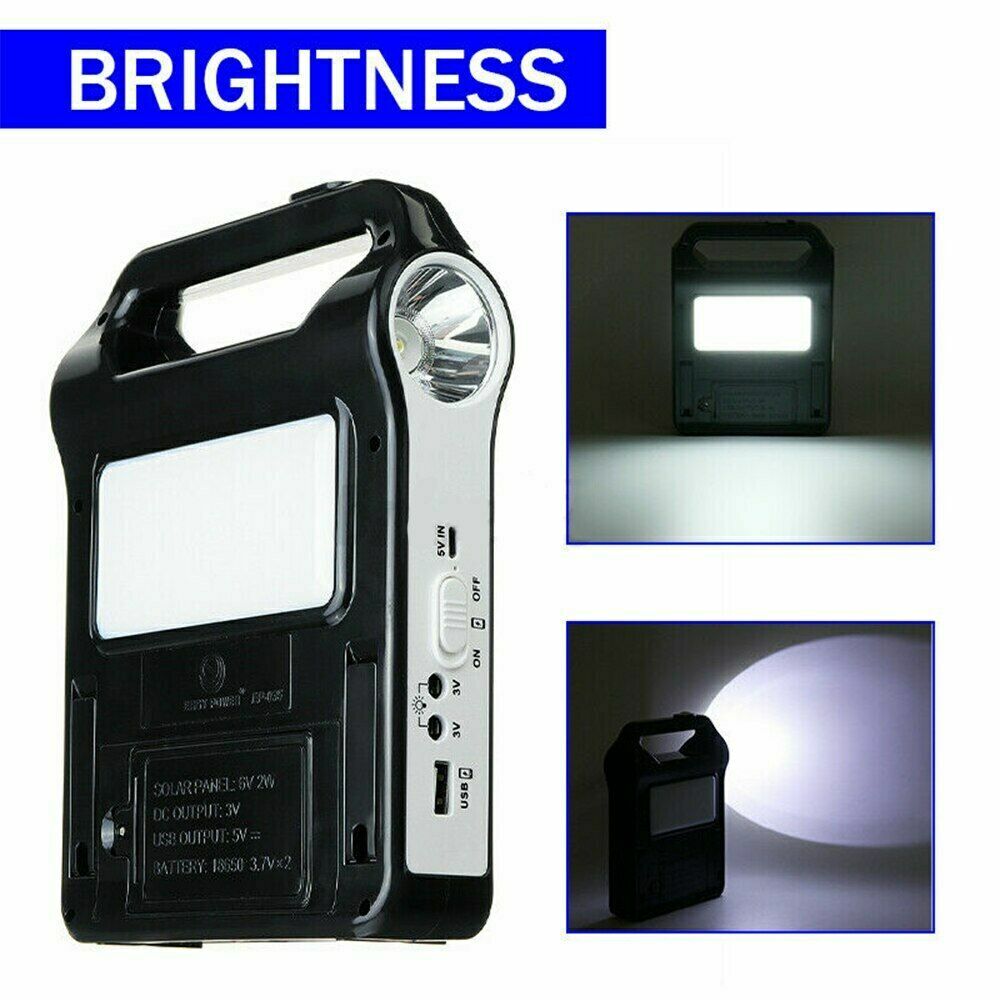 Portable Power Station Solar Generator Panel Power Bank Camping Emergency Outlet