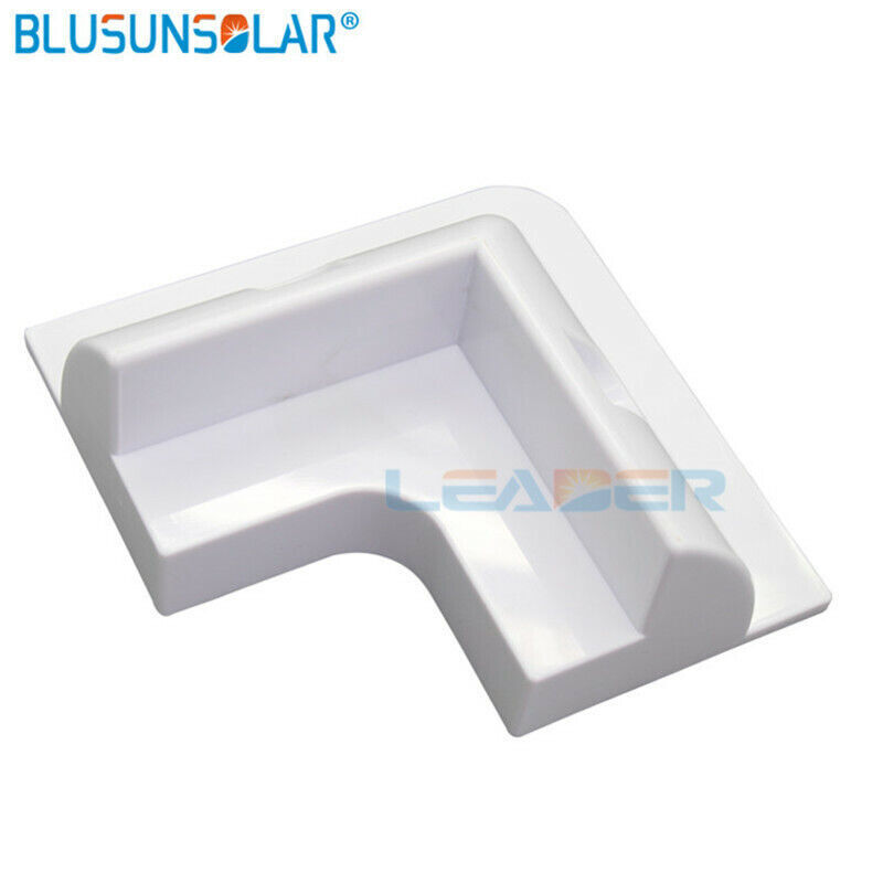 Solar Panel Side Corner Brackets Cable Entry Gland RV Motorhome Campervan