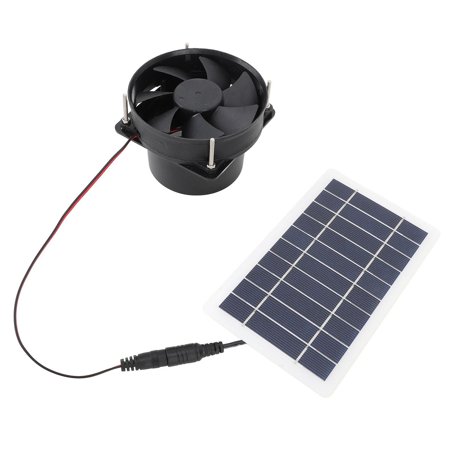 10W Solar Panel Powered Fan Kit Portable Silent Exhaust Fan For Outdoors For