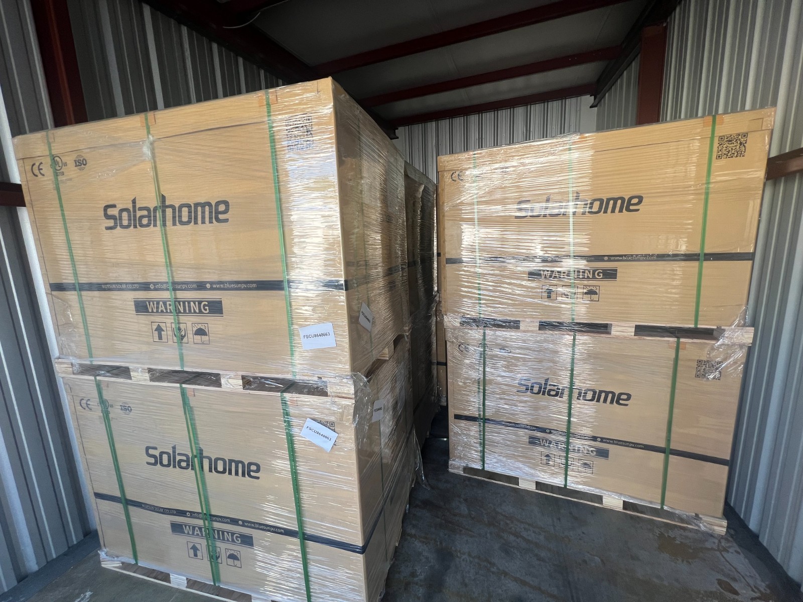 Solar panels 415 W Black Mono-facial PERC Bluesun per pallet 36 pcs.