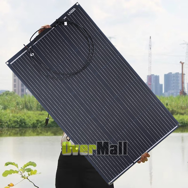 100W 200W 400W Flexible Solar Panel & Controller Kit RV Camping Off-Grid Rooftop