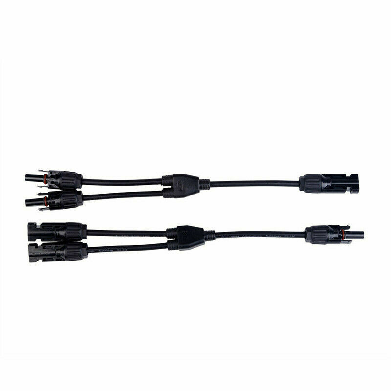Solar Panel Y Branch Cable Connection Waterproof Adapter Connector Extension US