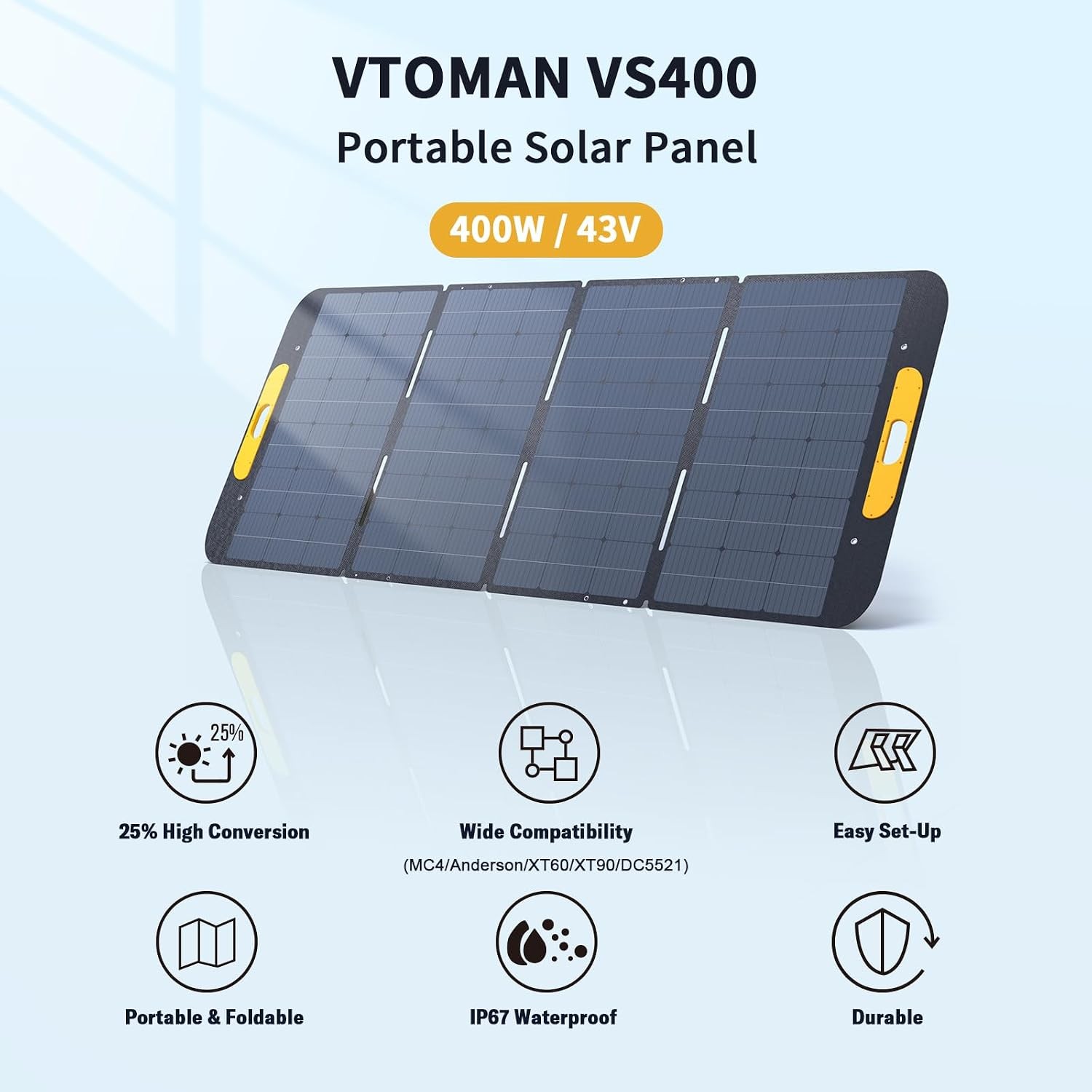 VTOMAN FlashSpeed 2400 Portable Power Station, 1408Wh LiFePO4 Battery 2400W
