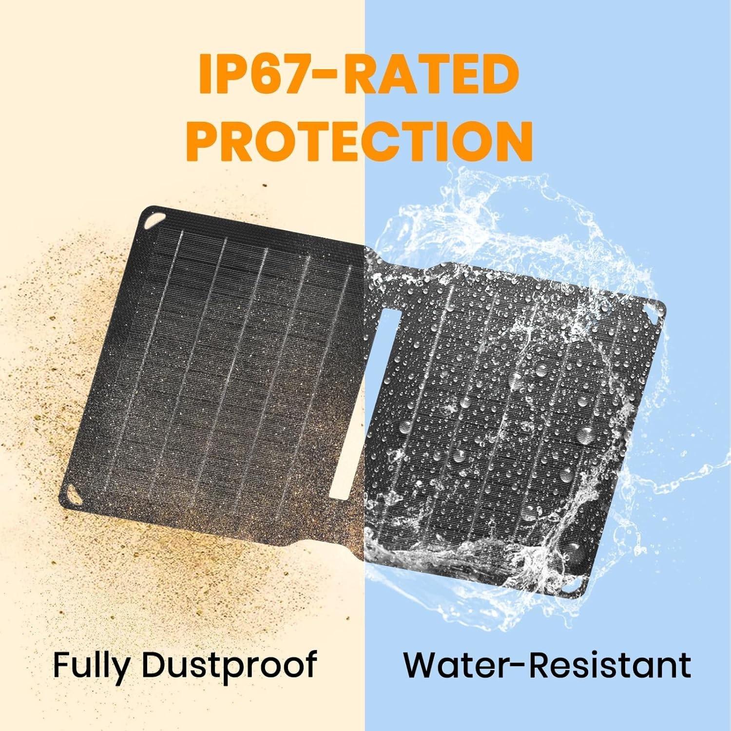 FlexSolar E10 10W Portable Solar Panel USB-A Charger for Hiking Camping Open Box