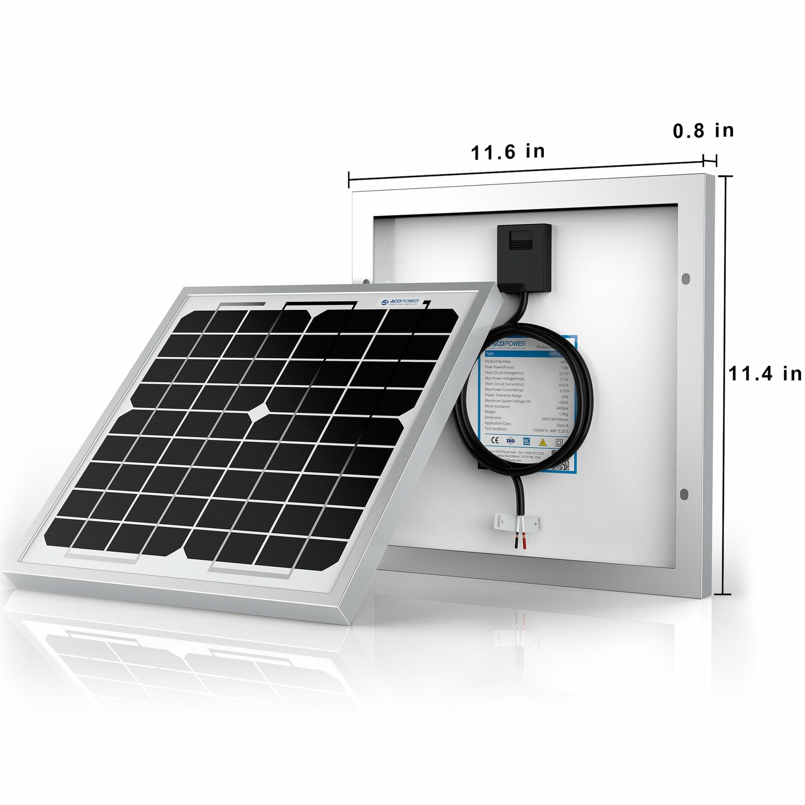 ⭐AP 10 Watts Mono-crystalline Photovoltaic PV Solar Panel 12V⭐️
