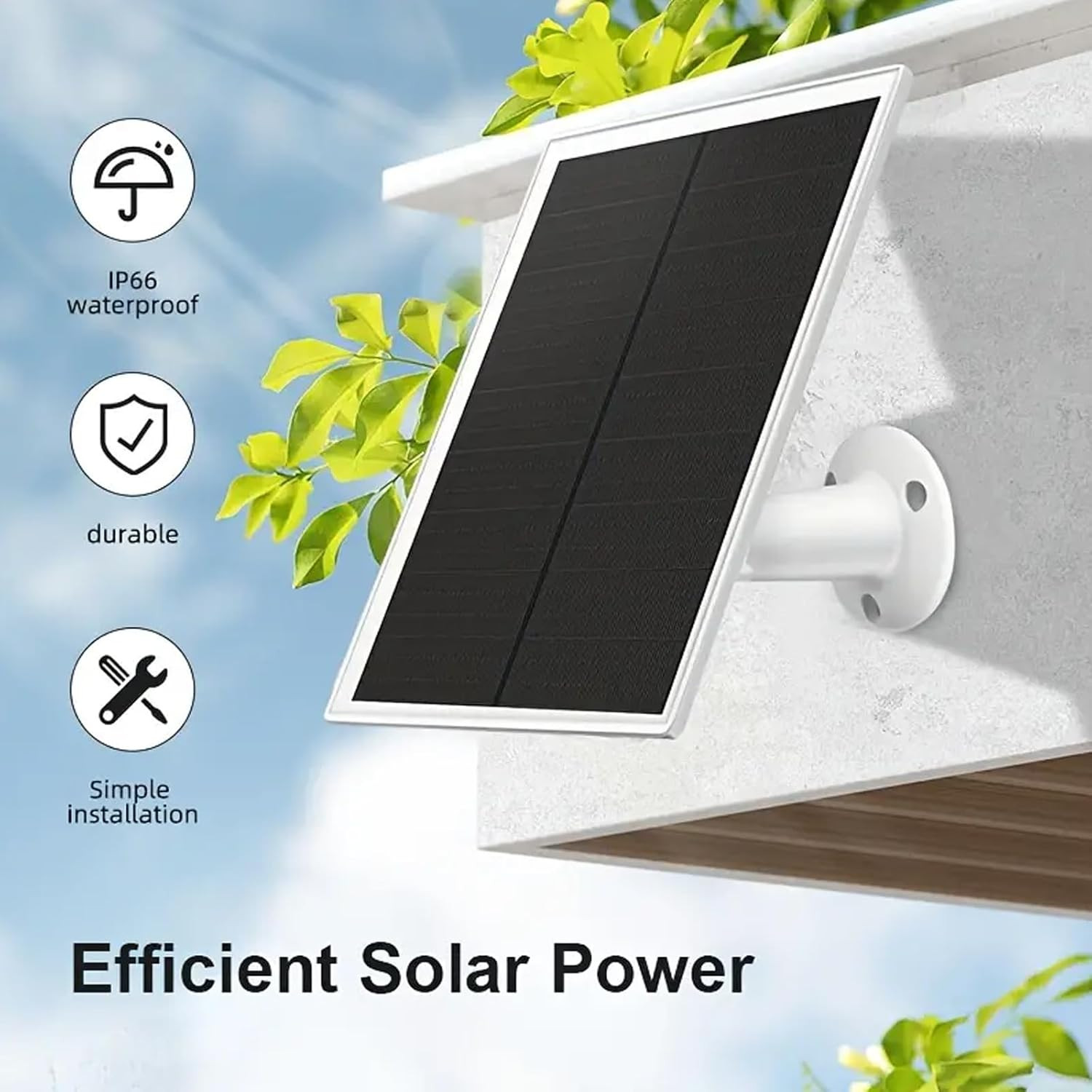 Solar Panel Charger for Arlo Essential 2K Outdoor(2Nd Gen)/Essential XL Camera(2