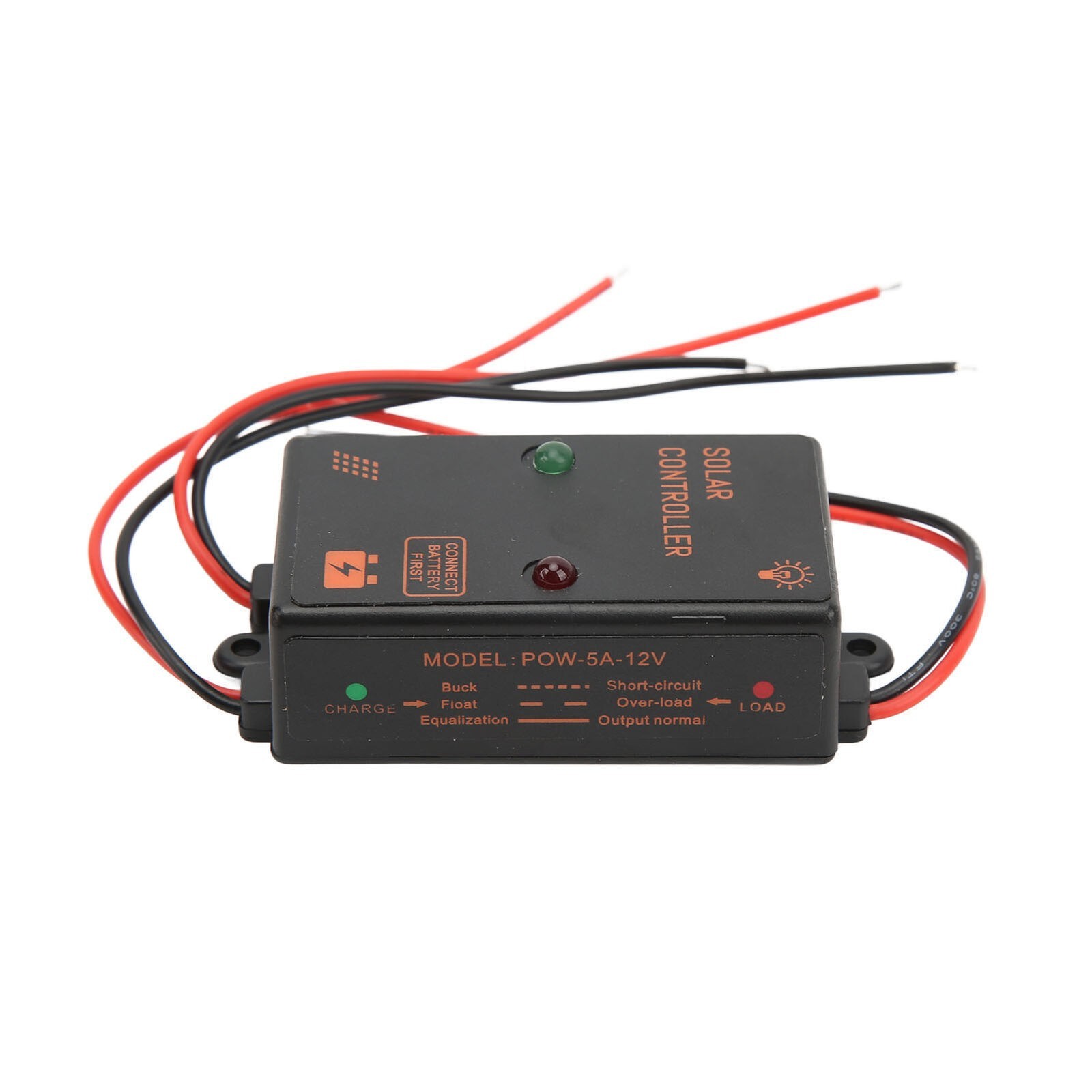 Solar Panel Controller IP67 Waterproof 24H Work PWM Charge Controller 5A 6V 12V