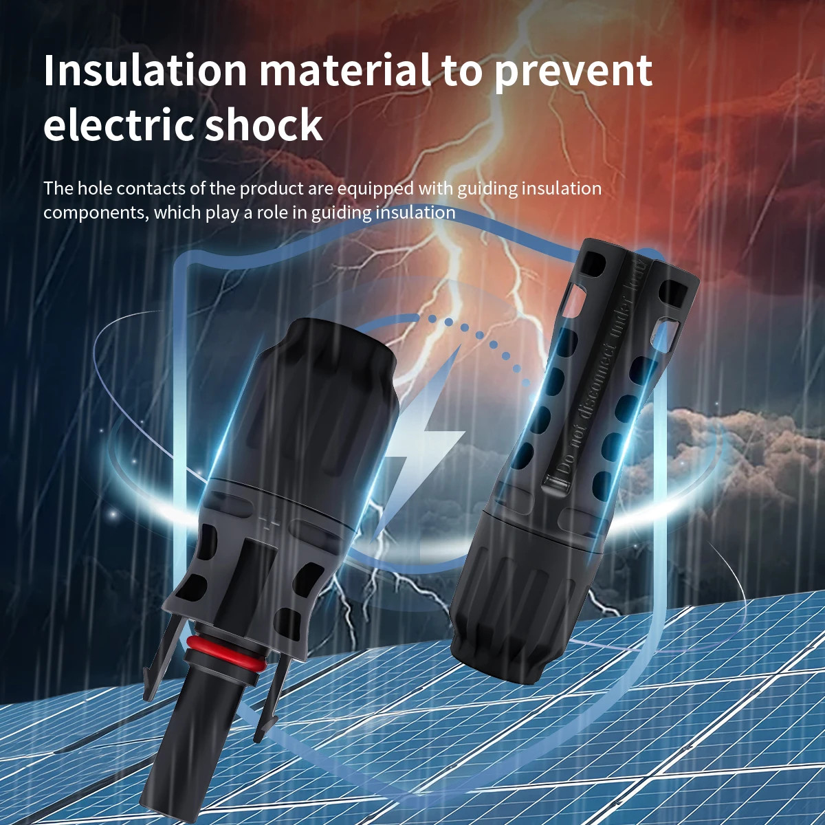 2 Sets of PV Solar Connectors 1000V 1500V 32A 45A Panel Branch PV Photovoltaic W