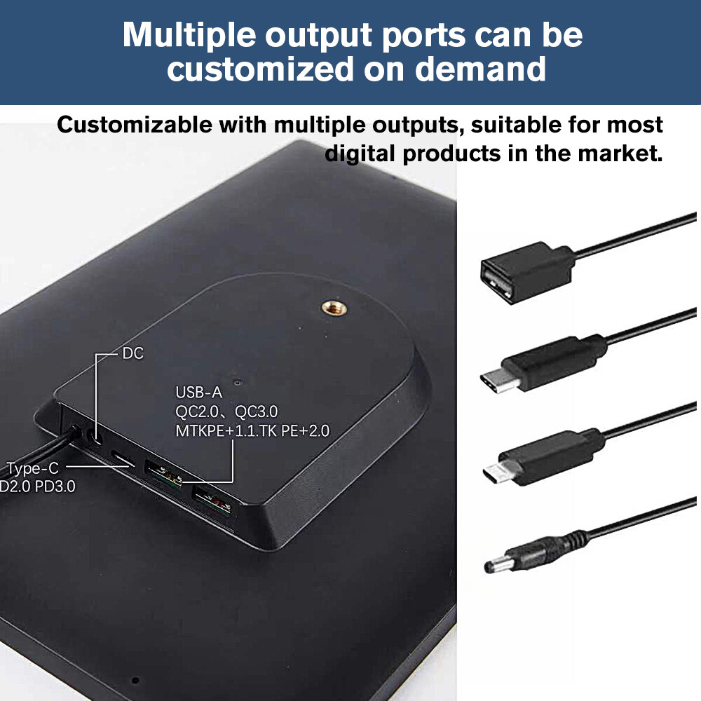 10W Solar Panel Charger with USB-C Port for Rechargeable Battery Security Camera