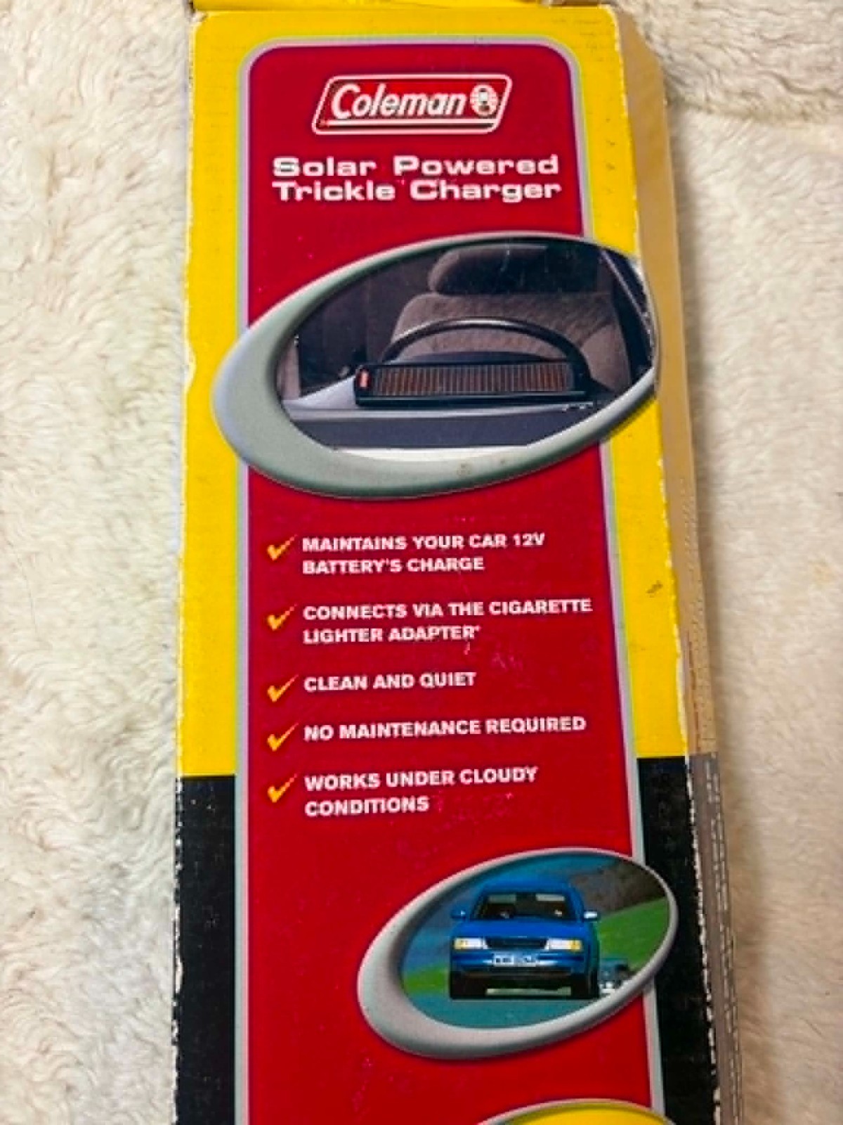 Coleman Solar Powered Trickle Charger #50002 NEW
