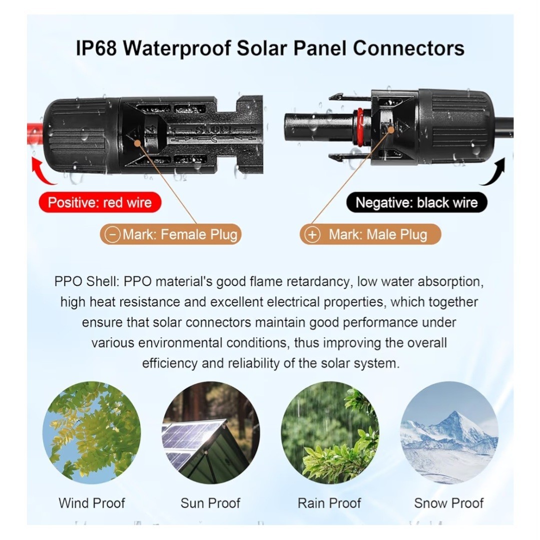 Solar Panel Extension Cable – 10AWG Special Package Deal (Read Description)