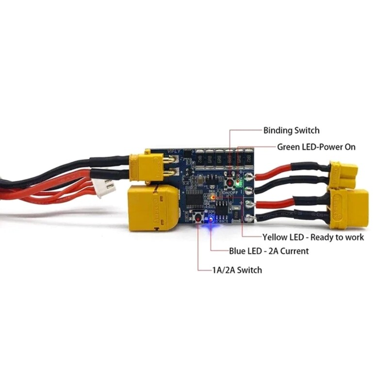 Lightweight UAV Circuit Protector Short Saver 2 XT30 TX60 for 2S to 6S Batteries