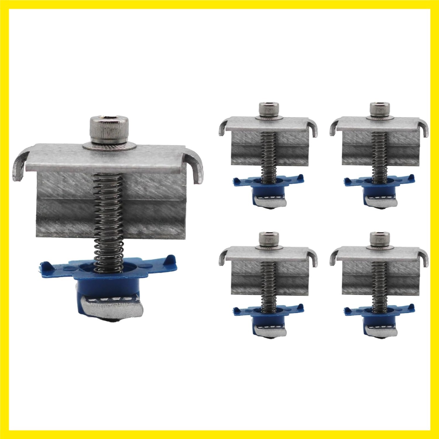 SPEC158-5PK Solar Panel End Clamps for 1-5/8 in. Steel Strut Channel, Solar P…
